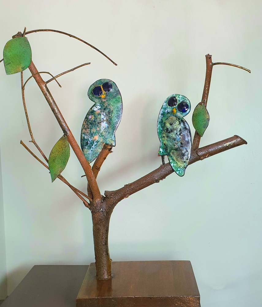 Two Owls Perched